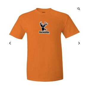 Bucked Up Short Sleeve Orange Safety Tee Size Medium